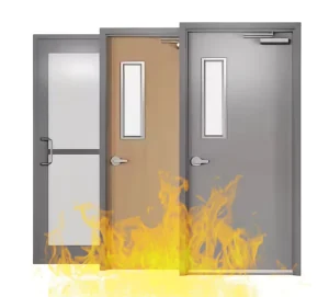 Fireproof Steel Security Door for Industrial, Residential, or Front Door Use