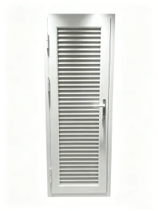 Fixed Aluminum Louver Door Factory Direct White Wet Area Interior Door