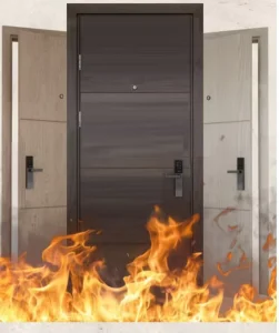 Flame-Retardant Wooden Fireproof Door with 60-Minute Fire Resistance
