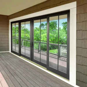 Flexible Aluminum Bifold Sliding Glass Patio Door