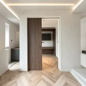Flush Concealed Sliding Interior Wood Door