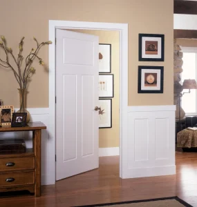 Flush White or Walnut Interior Door, Custom Sizes