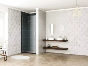 Folding Frameless Shower Enclosure with Clear Tempered Glass and 6mm or 8mm Pivot Door