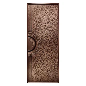 Forged Solid Wood Copper Security Entry Door for Mansion