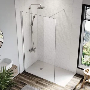 Foshan Frameless Hinge Shower Enclosure with 304 Chrome, Nano Glass Panel, Soft Closing, and Wall-Mounted Design