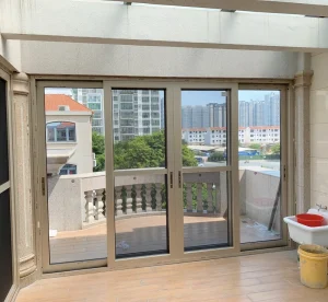 Four-Track Multi-Panel Aluminum Alloy Sliding Door for Home Balcony