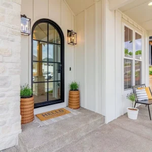 Framed French-Style Aluminum Swing Door, Soundproof