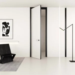 Frameless Flush Concealed Interior Door with Hidden Frame