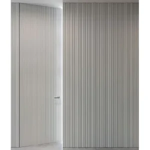 Frameless Invisible Solid Wood Flush Hidden Door for Living Room, Bedroom & Study