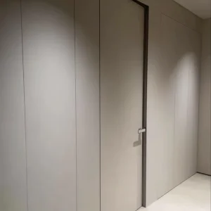 Frameless Invisible Wooden Interior Door with Lock