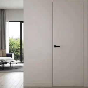 Frameless Manual Modern Secret Door Solid Wood Invisible Flush Concealed Interior Anti-Theft Finished Hidden Door