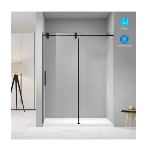 Frameless Sliding Tempered Glass Bathroom Shower Door