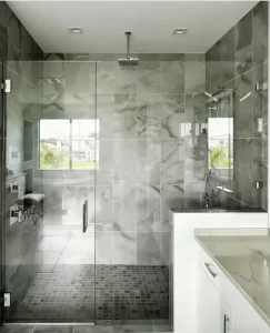 Frameless Swing Shower Door with Heavy-Duty Hinges