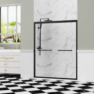Frameless Tub Shower Door, 800 mm