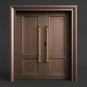 French Cast Aluminum Alloy Entry Door Thermal Insulation Soundproof Waterproof Apartment Villa Hotel