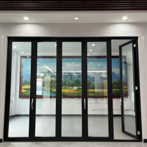 French Door Aluminum Glass Casement Swing Door for Exterior