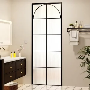 French Manual Aluminum Alloy Glass Swing Door with Sound Insulation for Interior Bedroom, Hotel, Villa and Residential Entry