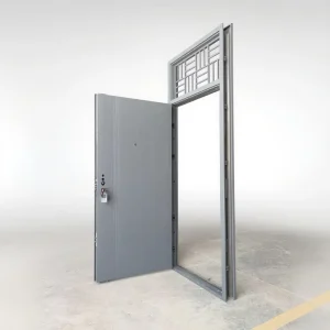 French Steel Fire-Rated Anticorrosion Door for Front or Interior Use