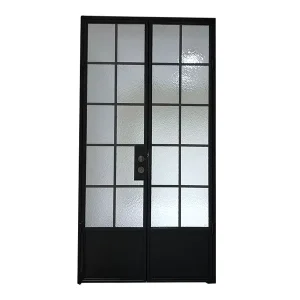 French Steel Swing Door, Soundproof Double-Glazed Insulated Frame for Villas, Apartments, Bedrooms, Schools, and Commercial Projects