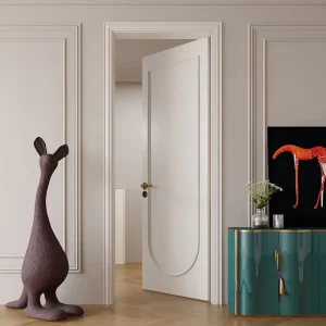 French-Style Custom Wooden Interior Door for Bedroom, Supplier