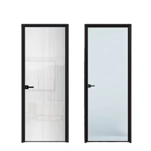 French Style Stainless Steel Aluminum Alloy Fiberglass Double-Panel Glass Casement Swing Sliding Folding Entry Door