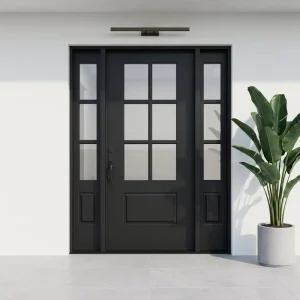 French Vintage Steel Entry Door TIG Full Weld Fireproof Soundproof Custom Size CE Certified Outdoor Apartment Door