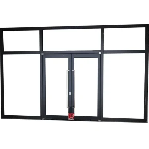 Frosted Security Fireproof Glass Door with Finished Surface for Modern Offices Apartments Hotels