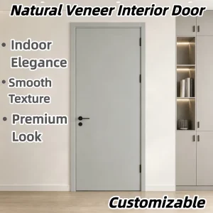 Full Solid Wood Filled Baking Paint Interior Door with Hardware Accessories
