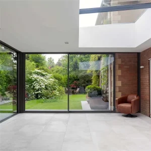 Full View Aluminum Sliding Doors with Large Glass
