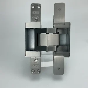 GD250 Stainless Steel 3D Adjustable Concealed Door Hinge 200kg Load 200k Cycles Brushed Soft Closing