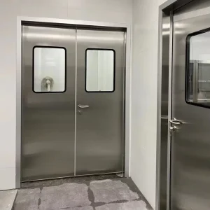 GMP Hermetic Stainless Steel Anti-Collision Sliding Hospital Doors