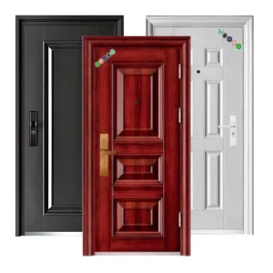 Galvanized Steel Anti-Theft Security Door, Sound Insulation, House Use