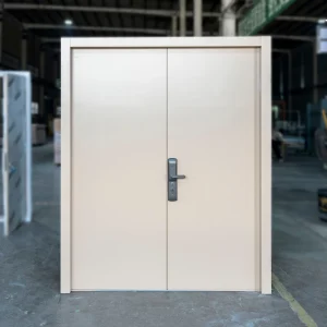 Galvanized Steel Safety Door, Class A 90-Minute Fire Rating, Anti-Theft, for Hospital, Apartment, Hotel, and House