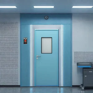 Galvanized Steel Single-Leaf Modular Lab GMP Cleanroom Door