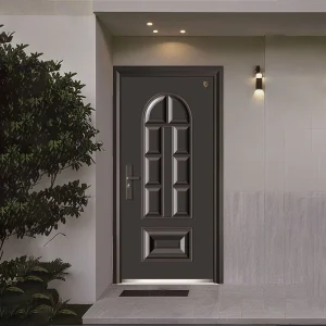 Galvanized Steel Sound-Insulated Anti-Theft Security Entry Door for Residential Buildings