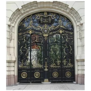 Galvanized Steel Villa Entrance Door Modern Design Security-Grade Finished Surface