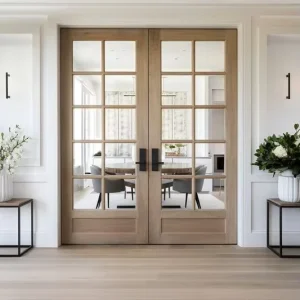 Glass French Door, Wood Composite Interior Door
