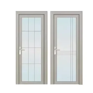 Glass Interior Door Factory Direct Supplier Affordable Contemporary Minimal Narrow Frame Aluminium Swing Glass Door Manufacturer