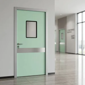 Glass Swing Door with Aluminum Frame for Interior Commercial and Residential Use
