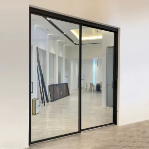 Golden Supplier Manufacturer Custom Low Price French Sliding Door Narrow Frame Aluminum Profiles Door