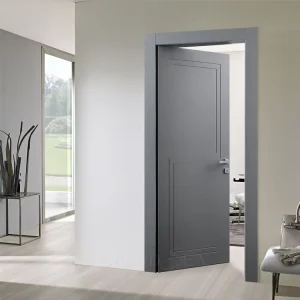 Grey Stoving Varnish Security Casement MDF HDF Wood Interior Door