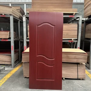 HDF Finished Molded Door Skin Interior Door for Home, Hospital, Supermarket, and Warehouse Use