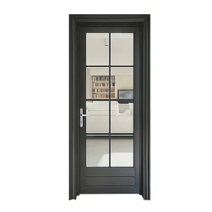 Half-Glass Teak Wood Door for Kitchen Bedroom