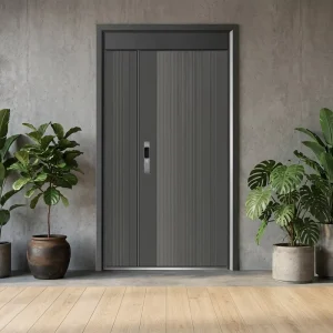 Hand-Carved Open-Design Customized Cast Aluminum Exterior Villa Entrance Door