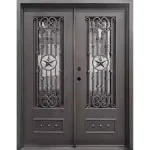 Handcrafted Wrought Iron Door with Traditional Craftsmanship