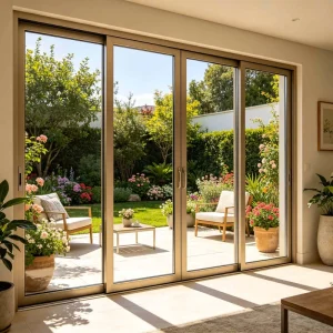 Heavy Duty Aluminum Alloy Sliding Doors Thickened Load-Bearing Anti-Shake Stable Thermal Sound Living Room Hotel