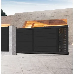 Heavy Duty Aluminum Cantilever Sliding Driveway Gate Weather Resistant Powder Coated Privacy Security Gate for Villa