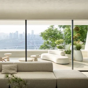 Heavy Duty Aluminum Frame Glass Sliding Door Energy Efficient Thermal Break Villa Entry Partition Door