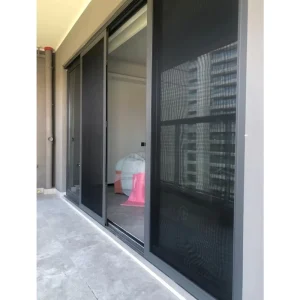 Heavy-Duty Aluminum Sliding Door with Tempered Glass and Durable Frame
