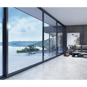 Heavy-Duty Aluminum Sliding Glass Door Narrow Slim Frame Interior Living Room Factory Sliding Door